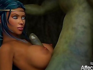 Busty 3d animation Elves Compiliation 2 min